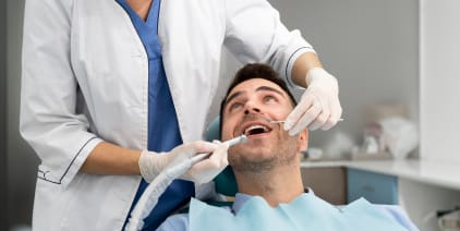 Dentist Doing Check Up Patient