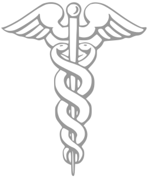 Medical Caduceus Symbol With Snakes & Wings